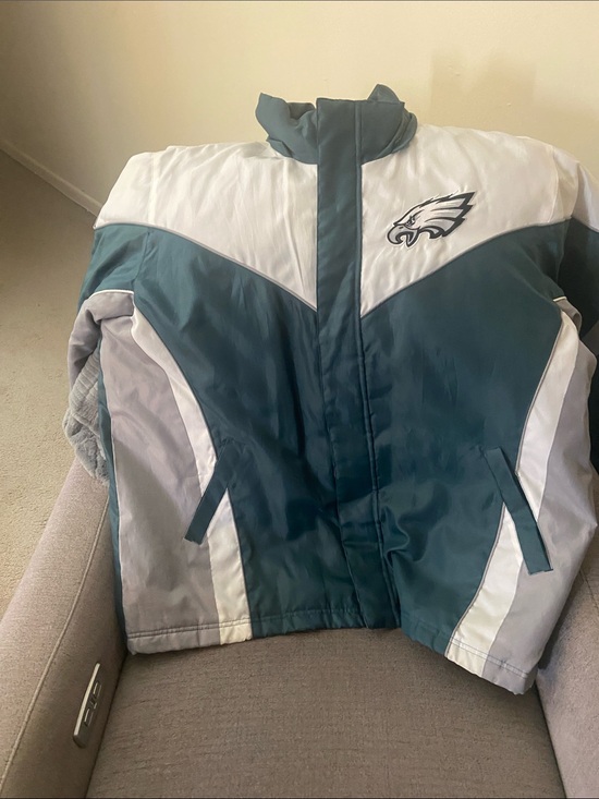 Other - Philadelphia Eagles Teal & White Vintage NFL Jacket
